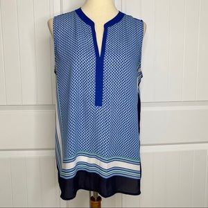 Ann Taylor LOFT sleeveless blouse top size large